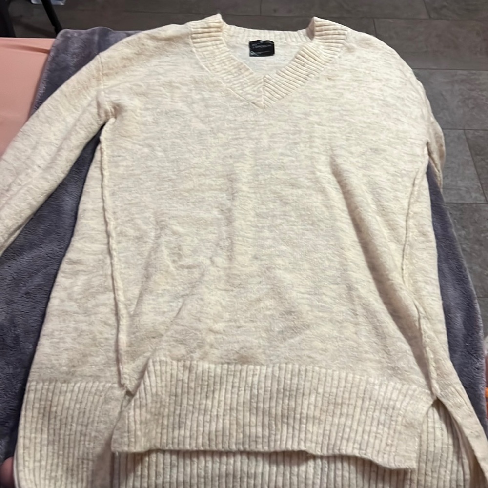 89th and madison long tan sweater
